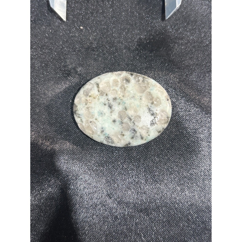 Kiwi Jasper Azurite Oval Polished Worry Stone 1.9in #53 - Picture 3 of 4